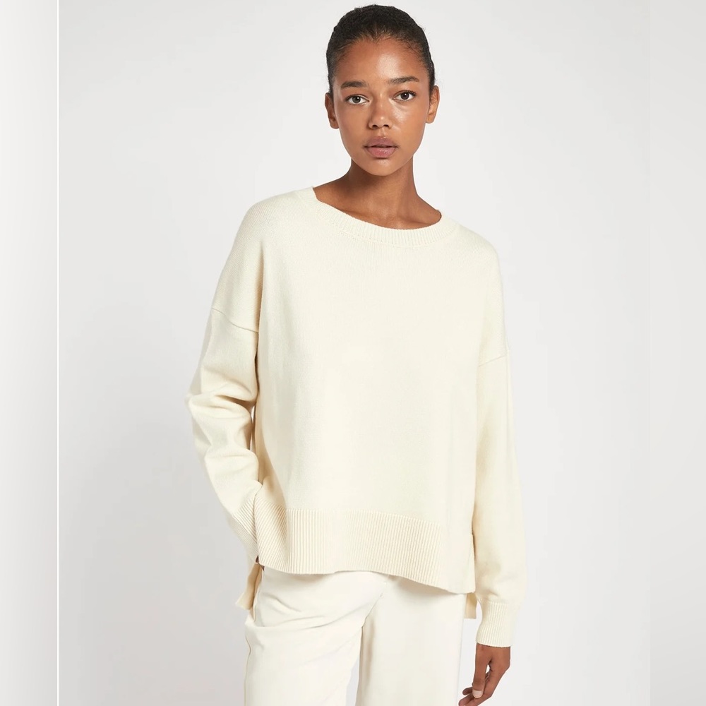 Because of Alice Relaxed Dropped Shoulder Jumper - Cream